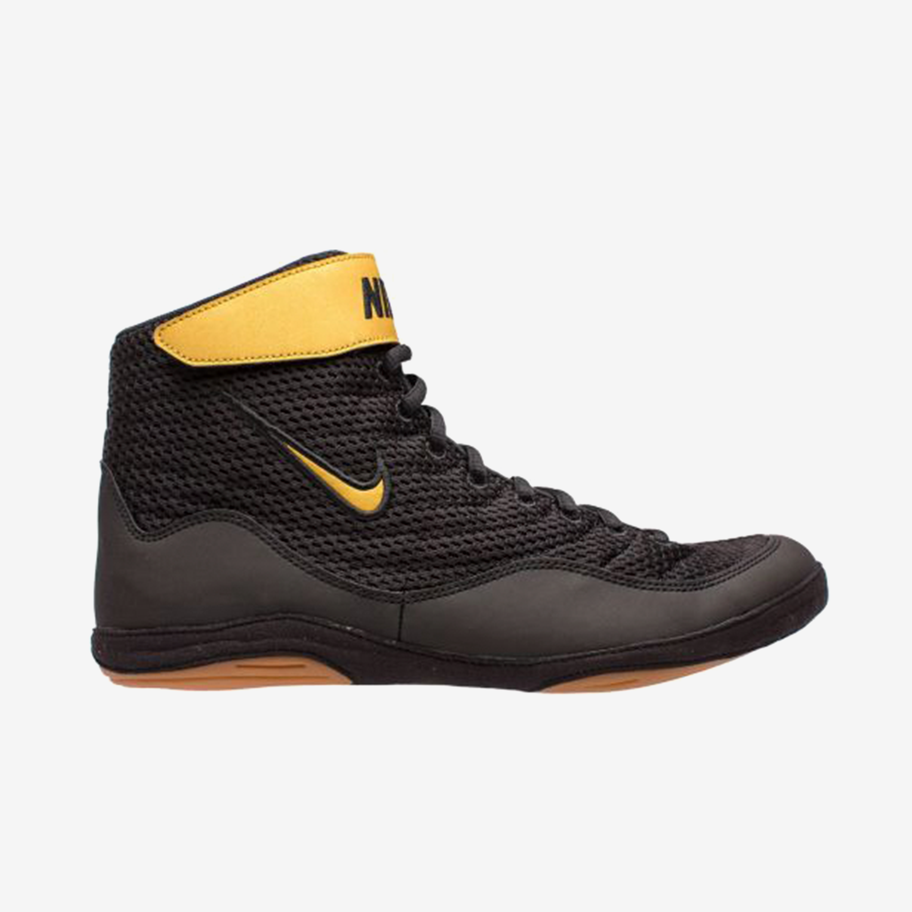 black and gold nike inflicts